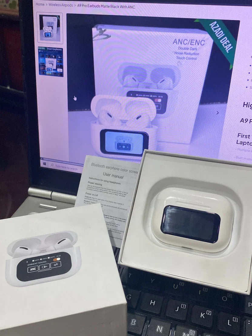 A9 Pro Earbuds with ANC & LED Display